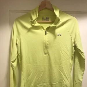 Neon Yellow Under Armour Quarterzip